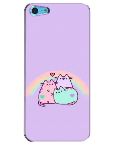 Чехол для iPhone 5c с картинкой «Радужные Пушины» Чехол для iPhone 5c с картинкой «Радужные Пушины»