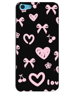 Чохол для iPhone 5c з картинкою «Сатиновий бант»