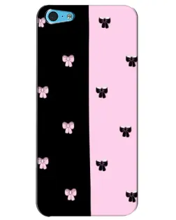 Чохол для iPhone 5c з картинкою «Контрастні банти»