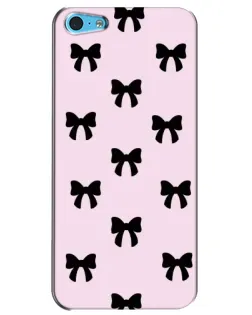 Чохол для iPhone 5c з картинкою «Чорні банти Coquette»