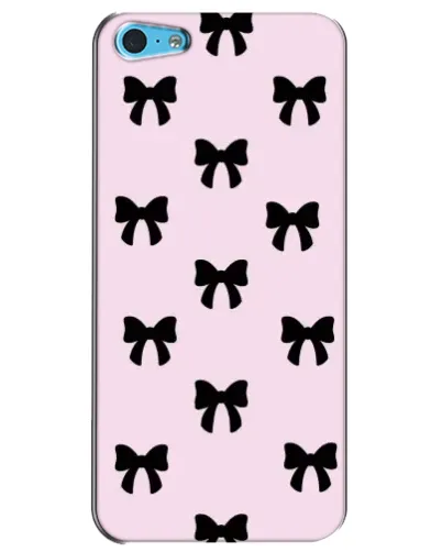 Чохол для iPhone 5c з картинкою «Чорні банти Coquette»