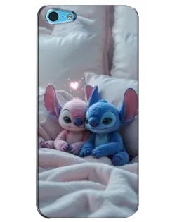 Чехол для iPhone 5c с картинкой «Плюшевые Стич Ангел»
