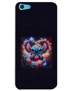 Чохол для iPhone 5c з картинкою «Stitch у квітах» Чохол для iPhone 5c з картинкою «Stitch у квітах»