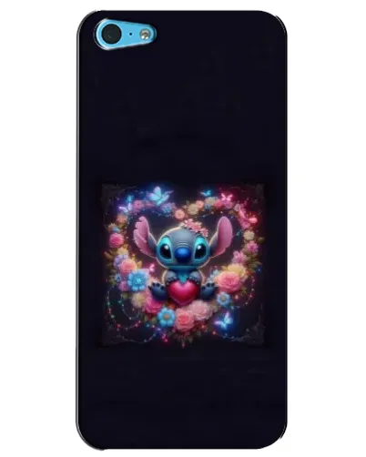 Чохол для iPhone 5c з картинкою «Stitch у квітах»