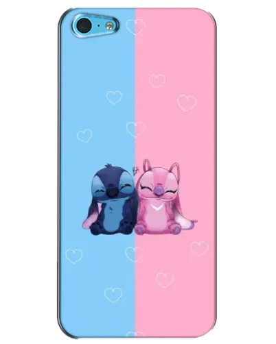 Чохол для iPhone 5c з картинкою «Stitch та Angel Love»