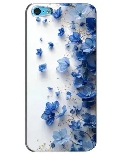 Чохол для iPhone 5c з картинкою «Блакитний квітковий каскад»