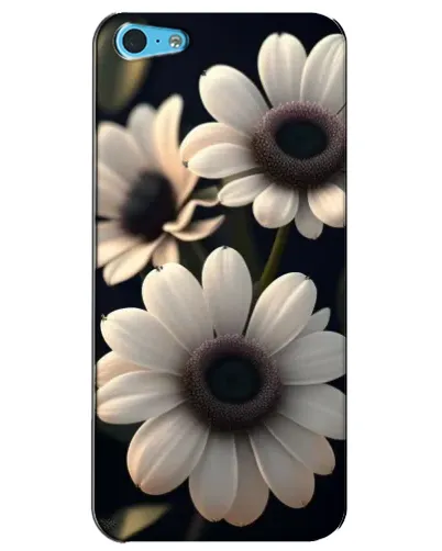 Чохол для iPhone 5c з картинкою «Білі маргаритки макро»