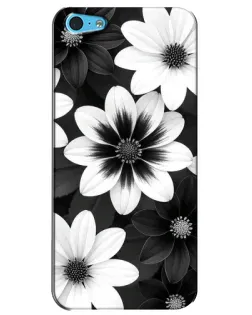 Чохол для iPhone 5c з картинкою «Монохромні айстри»