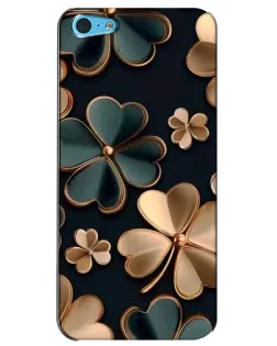 Чохол для iPhone 5c з картинкою «Конюшина в золоті»