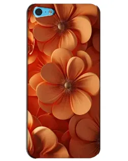 Чохол для iPhone 5c з картинкою «Помаранчева макро квітка»