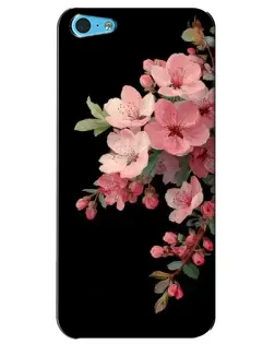 Чохол для iPhone 5c з картинкою «Рожева гілка сакури»