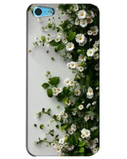 Чохол для iPhone 5c з картинкою «Гілка дрібних білих квітів»