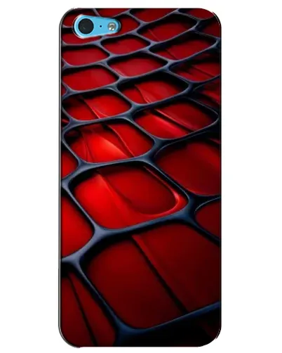 Чохол для iPhone 5c з картинкою «Червона глянцева сітка»