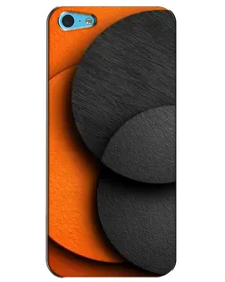 Чохол для iPhone 5c з картинкою «Геометрія помаранчевих кіл»