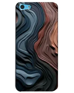 Чохол для iPhone 5c з картинкою «Кольорові хвилі каньйону»