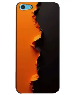 Чохол для iPhone 5c з картинкою «Помаранчевий розлом»