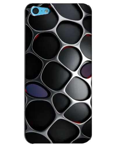 Чохол для iPhone 5c з картинкою «Об'ємна темна решітка»