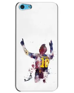 Чехол для iPhone 5c с картинкой «Акварельный Месси Барселона»