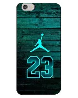 Чохол для iPhone 6 Plus / 6s Plus з картинкою «Jordan Cyan 23»