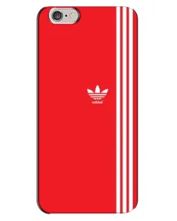 Чехол для iPhone 6 Plus / 6s Plus с картинкой «Красный минимализм Adidas»