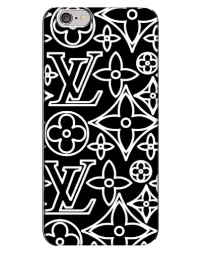 Чехол для iPhone 6 Plus / 6s Plus с картинкой «Черно-белый узор LV»