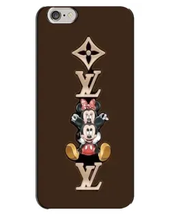 Чехол для iPhone 6 Plus / 6s Plus с картинкой «LV и Микки Маус»