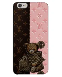 Чехол для iPhone 6 Plus / 6s Plus с картинкой «Мишка в стиле LV»