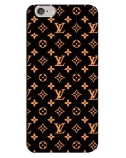 Чехол для iPhone 6 Plus / 6s Plus с картинкой «Золотая монограмма LV»