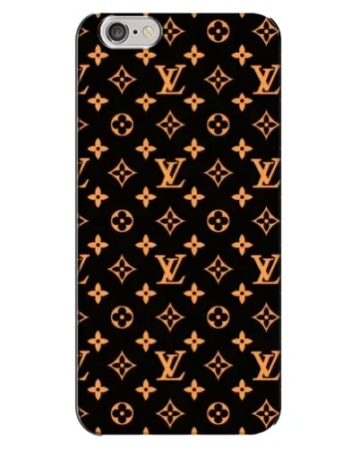 Чехол для iPhone 6 Plus / 6s Plus с картинкой «Золотая монограмма LV»