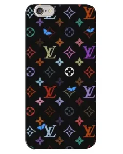 Чехол для iPhone 6 Plus / 6s Plus с картинкой «Цветная монограмма LV»