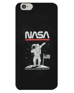 Чехол для iPhone 6 Plus / 6s Plus с картинкой «NASA — шагаем по Луне»