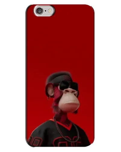 Чехол для iPhone 6 Plus / 6s Plus с картинкой «Bored Ape в красном»