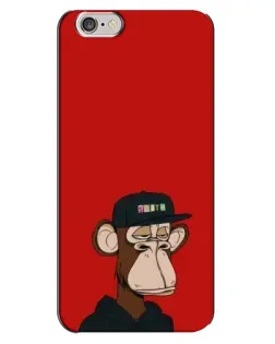 Чехол для iPhone 6 Plus / 6s Plus с картинкой «Bored Ape — красный фон»