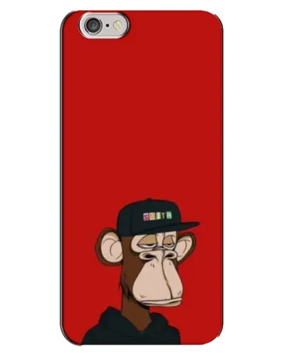 Чехол для iPhone 6 Plus / 6s Plus с картинкой «Bored Ape — красный фон»