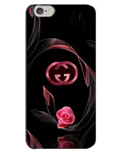 Чехол для iPhone 6 Plus / 6s Plus с картинкой «Gucci — неоновая роза»