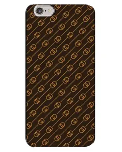 Чехол для iPhone 6 Plus / 6s Plus с картинкой «Gucci — золотые диагонали»