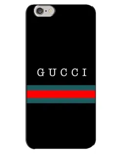 Чехол для iPhone 6 Plus / 6s Plus с картинкой «Gucci — красный пояс»
