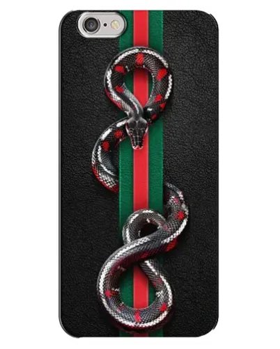 Чехол для iPhone 6 Plus / 6s Plus с картинкой «Gucci — змея на полосе» Чехол для iPhone 6 Plus / 6s Plus с картинкой «Gucci — змея на полосе»