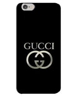 Чохол для iPhone 6 Plus / 6s Plus з картинкою «Gucci — золото на чорному»