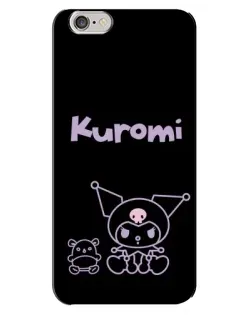 Чехол для iPhone 6 Plus / 6s Plus с картинкой «Kuromi — черный минимализм» Чехол для iPhone 6 Plus / 6s Plus с картинкой «Kuromi — черный минимализм»