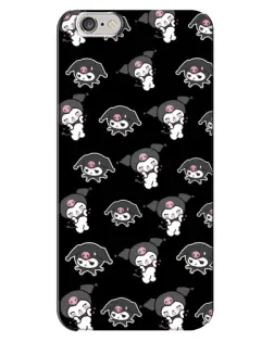 Чехол для iPhone 6 Plus / 6s Plus с картинкой «Черный паттерн Kuromi»