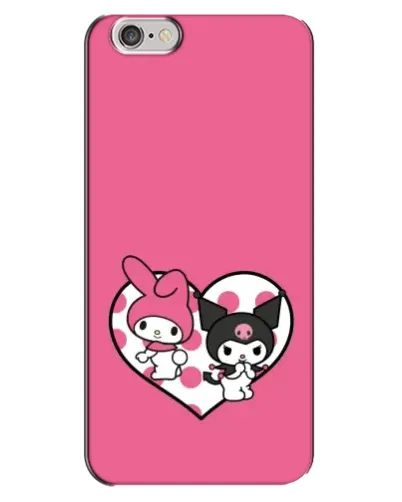Чехол для iPhone 6 Plus / 6s Plus с картинкой «Kuromi и My Melody»