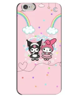 Чехол для iPhone 6 Plus / 6s Plus с картинкой «My Melody и Kuromi»