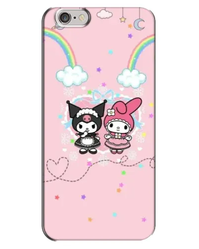 Чехол для iPhone 6 Plus / 6s Plus с картинкой «My Melody и Kuromi»
