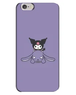 Чехол для iPhone 6 Plus / 6s Plus с картинкой «Kuromi на лиловом фоне»
