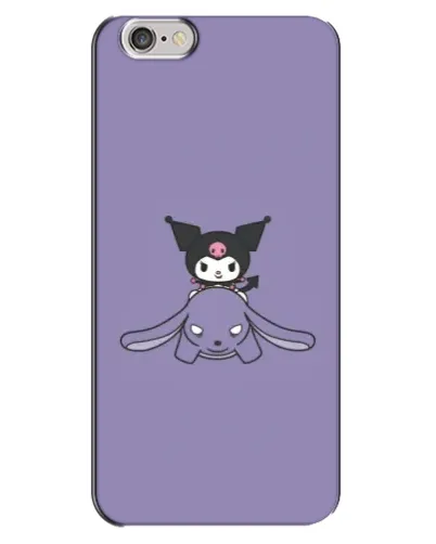 Чехол для iPhone 6 Plus / 6s Plus с картинкой «Kuromi на лиловом фоне»