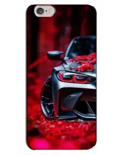 Чохол для iPhone 6 Plus / 6s Plus з картинкою «Спортивна BMW та квіти»