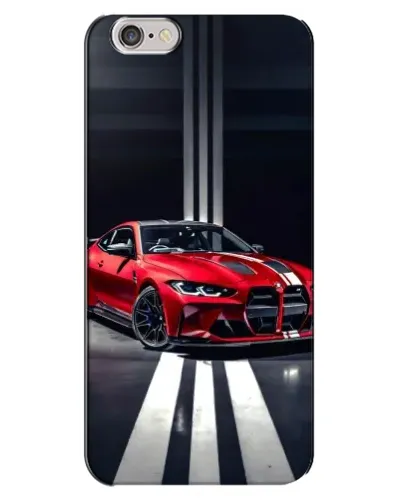 Чохол для iPhone 6 Plus / 6s Plus з картинкою «Червона BMW на дорозі»