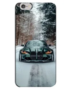 Чохол для iPhone 6 Plus / 6s Plus з картинкою «BMW у зимовому лісі»