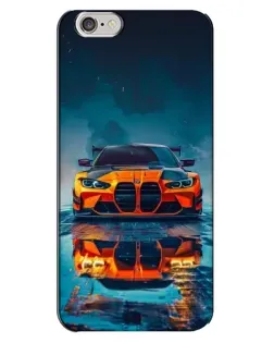 Чехол для iPhone 6 Plus / 6s Plus с картинкой «BMW — золотая эмблема»